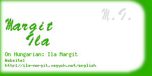 margit ila business card